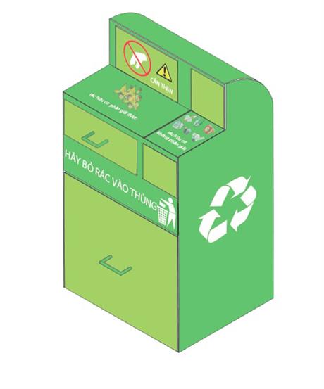 Rác sẽ trở nên “thân thiện” hơn với thùng xử lý sơ bộ